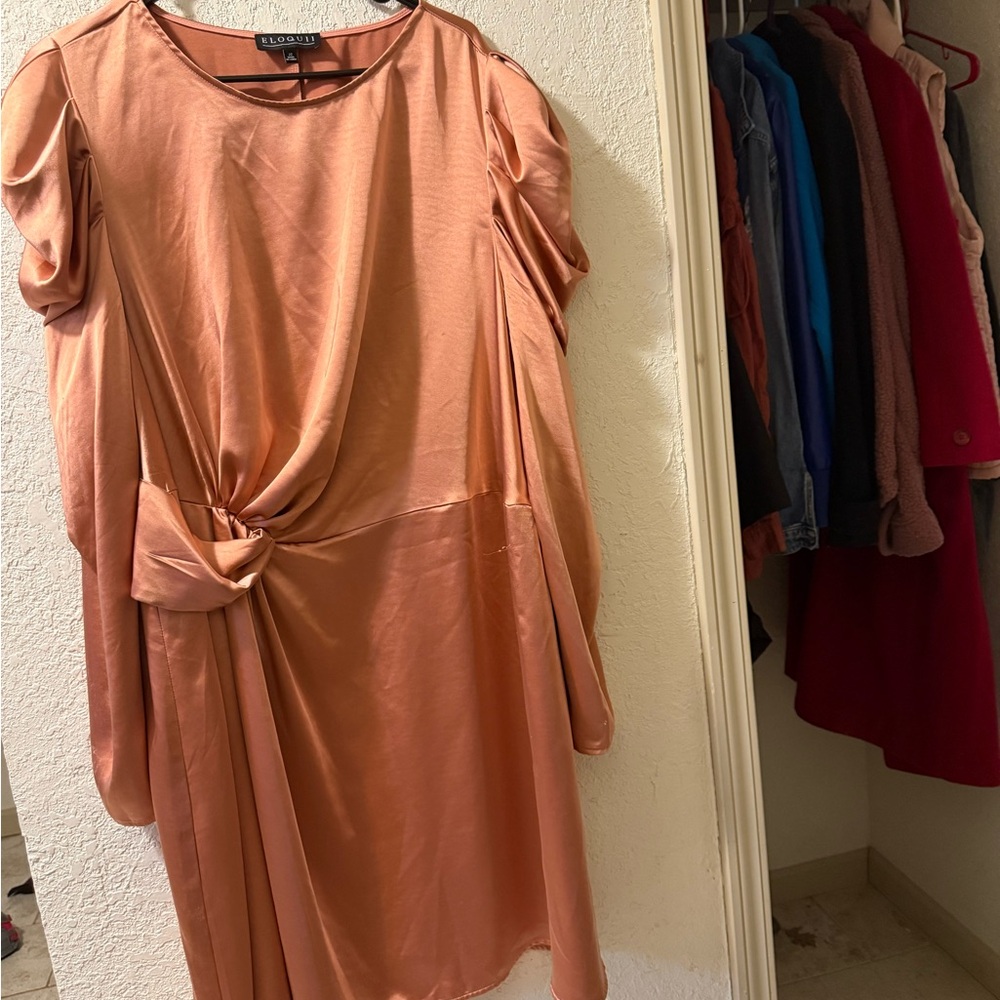 Elegant Peach Dress
